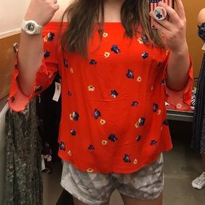 Off the shoulder top